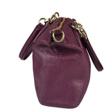 Coach Purple Pebbled Leather Small Kelsey Satchel Two-Way Bag
