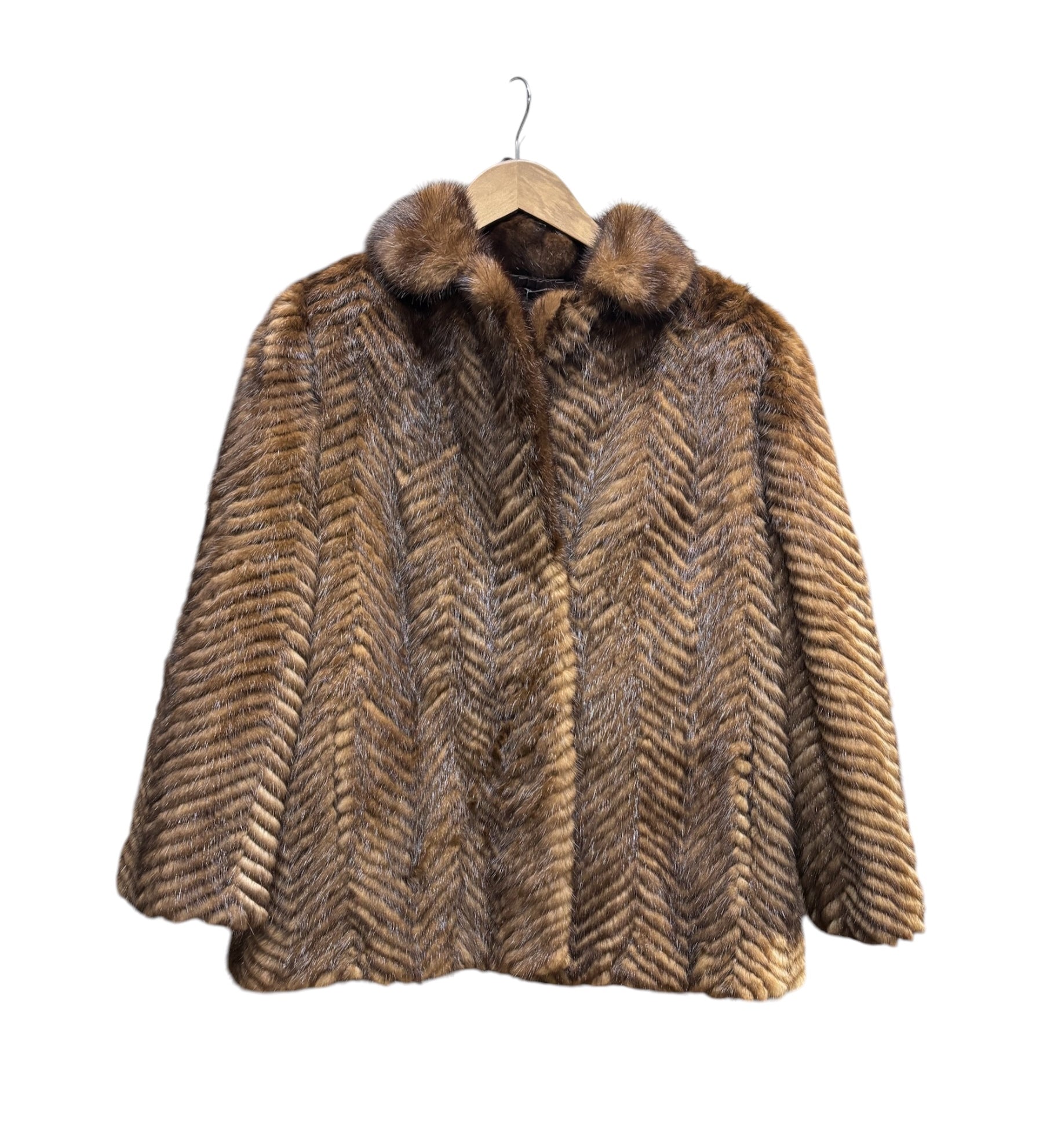 Gifu Mouhi Brown Mink Fur Coat