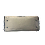 Chanel Cream Lambskin Funny Tweed Flap Bag 2009