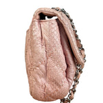 Chanel Pink Leather Small Unlimited Stitch Flap Shoulder Bag 1999