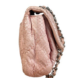 Chanel Pink Leather Small Unlimited Stitch Flap Shoulder Bag 1999
