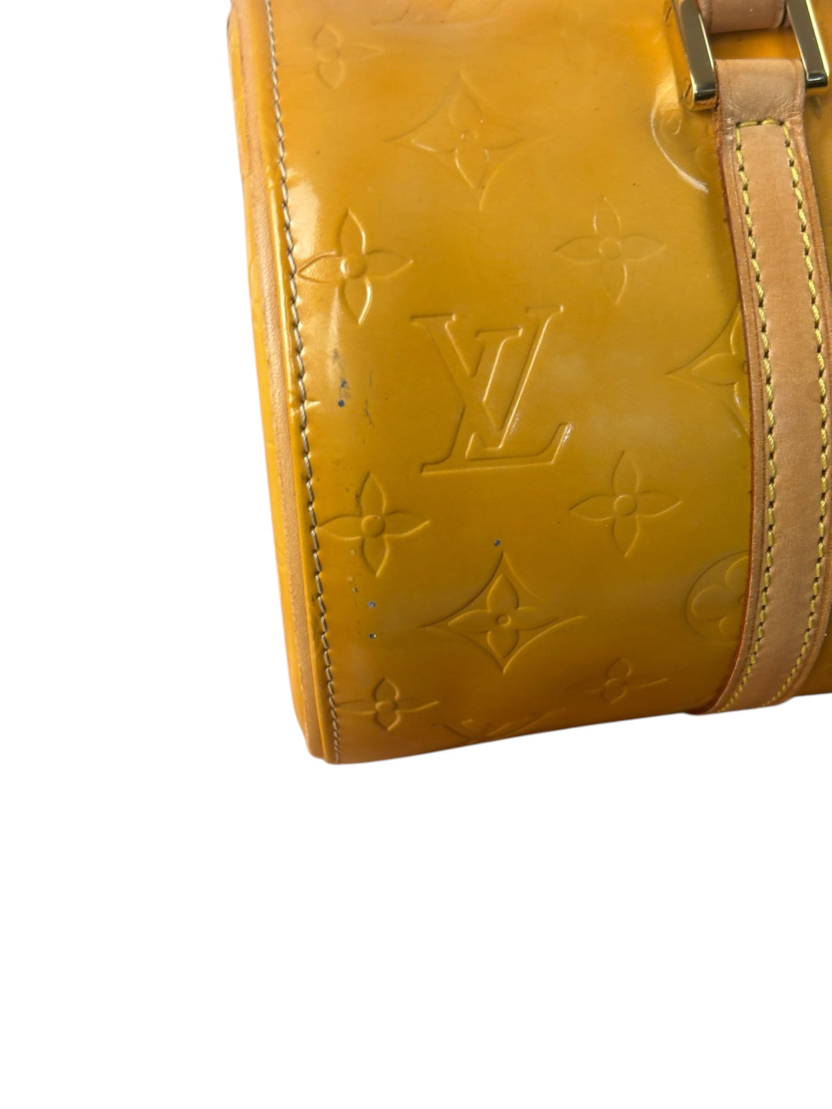 Louis Vuitton Yellow Vernis Bedford Handbag