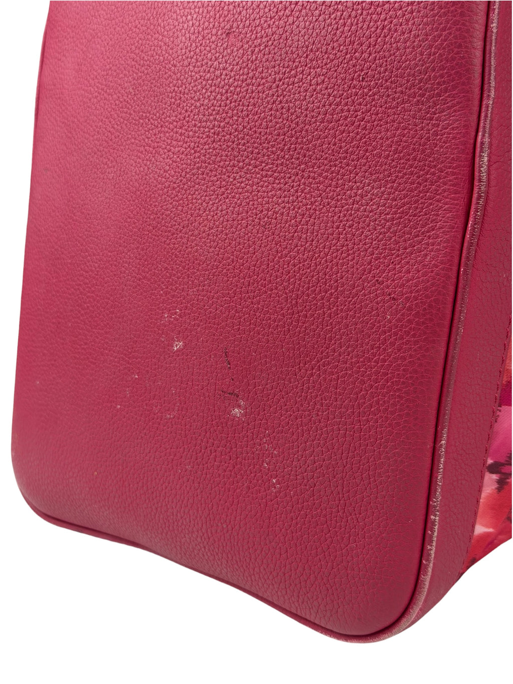 Louis Vuitton Pink Leather Trim Floral Ikat Noefull PM