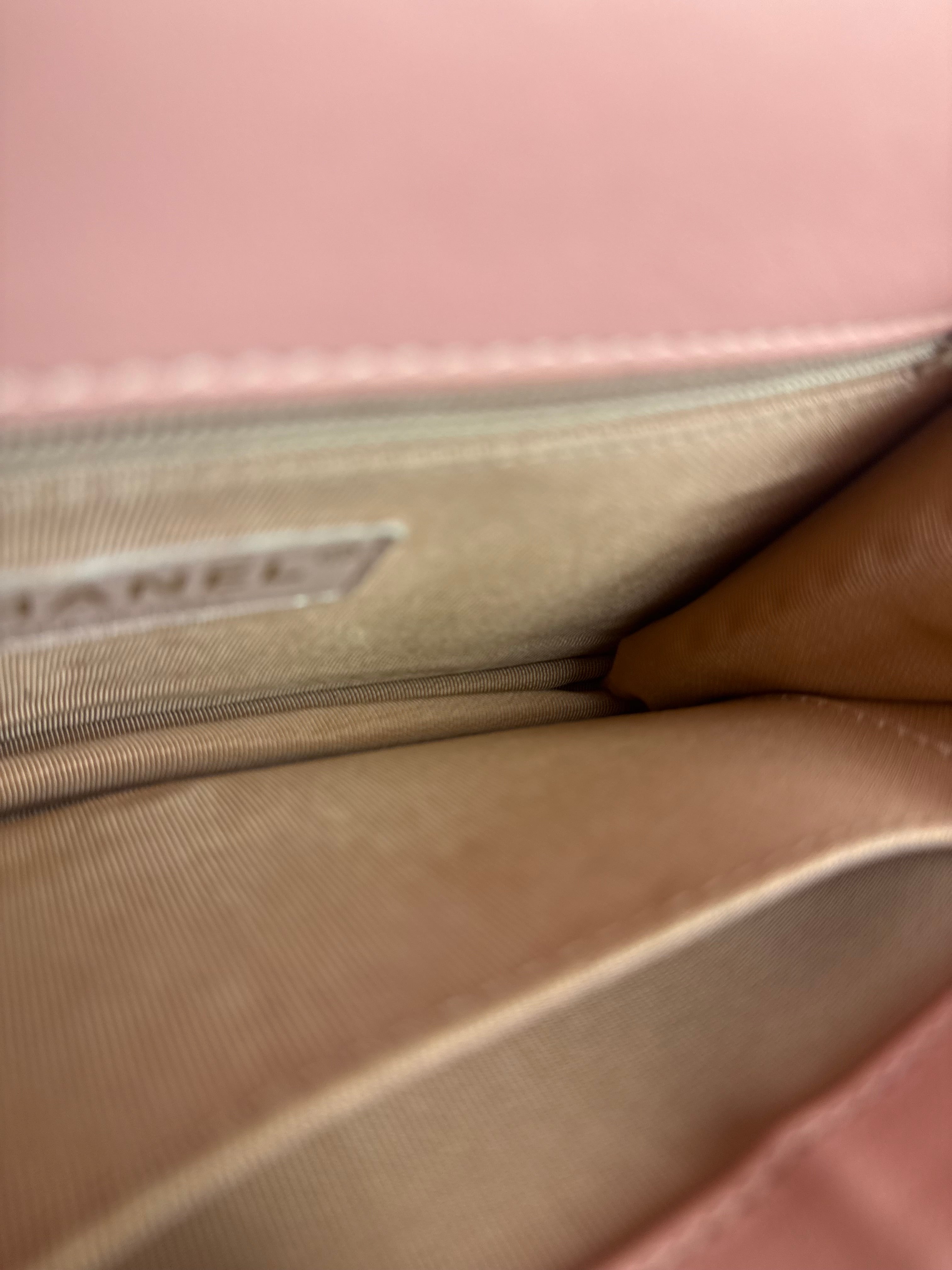 Chanel Pink Quilted Leather Pearl Chain Flap Bag 2019