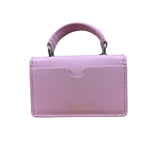 Off-White Purple Leather Micro Jitney 0.5 Two-Way Bag