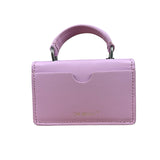 Off-White Purple Leather Micro Jitney 0.5 Two-Way Bag