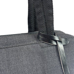 Prada Vintage Dark Grey Canvas Tote Bag