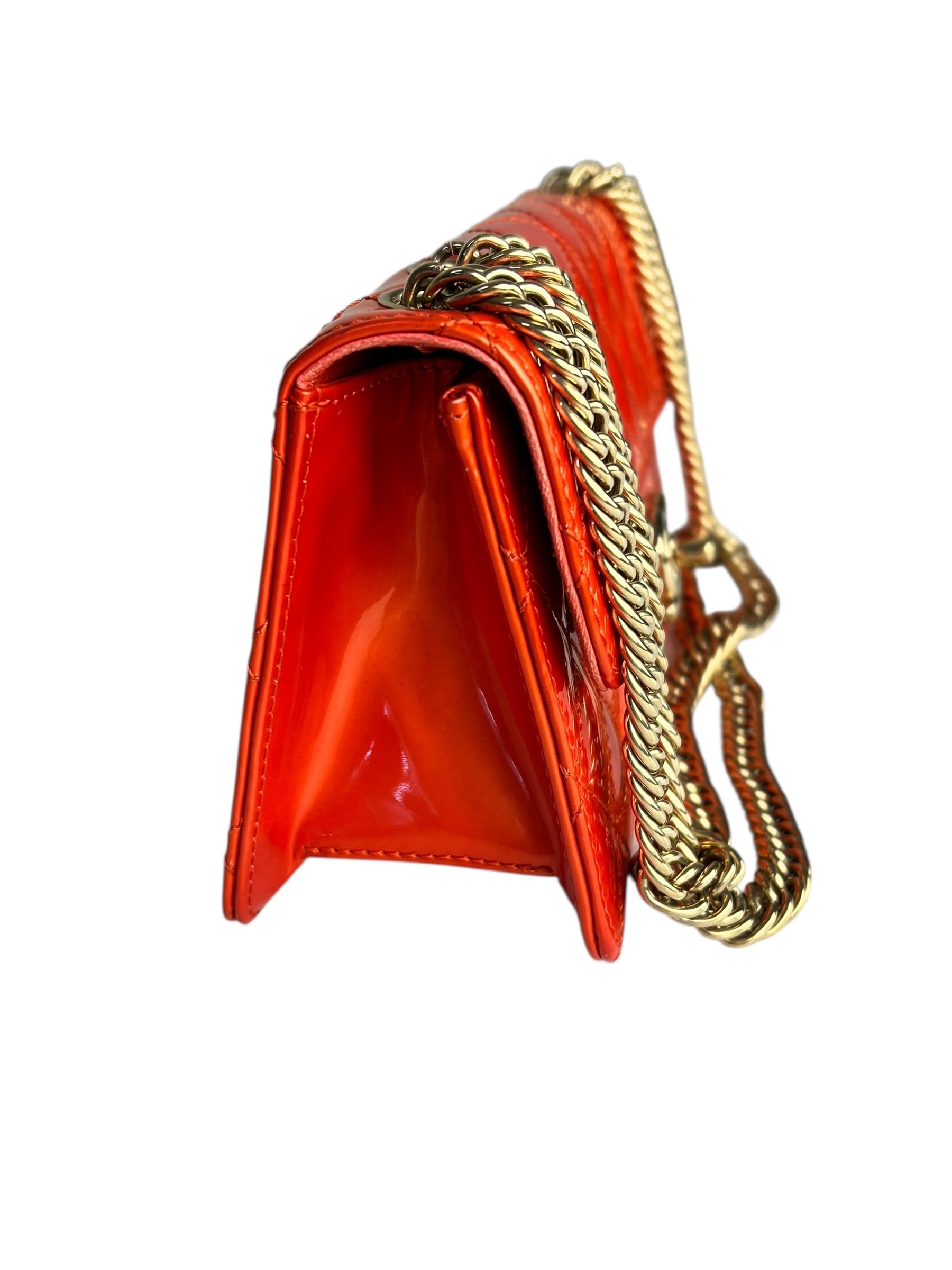 Chanel Red Metallic Evening Star Flap Bag 2008