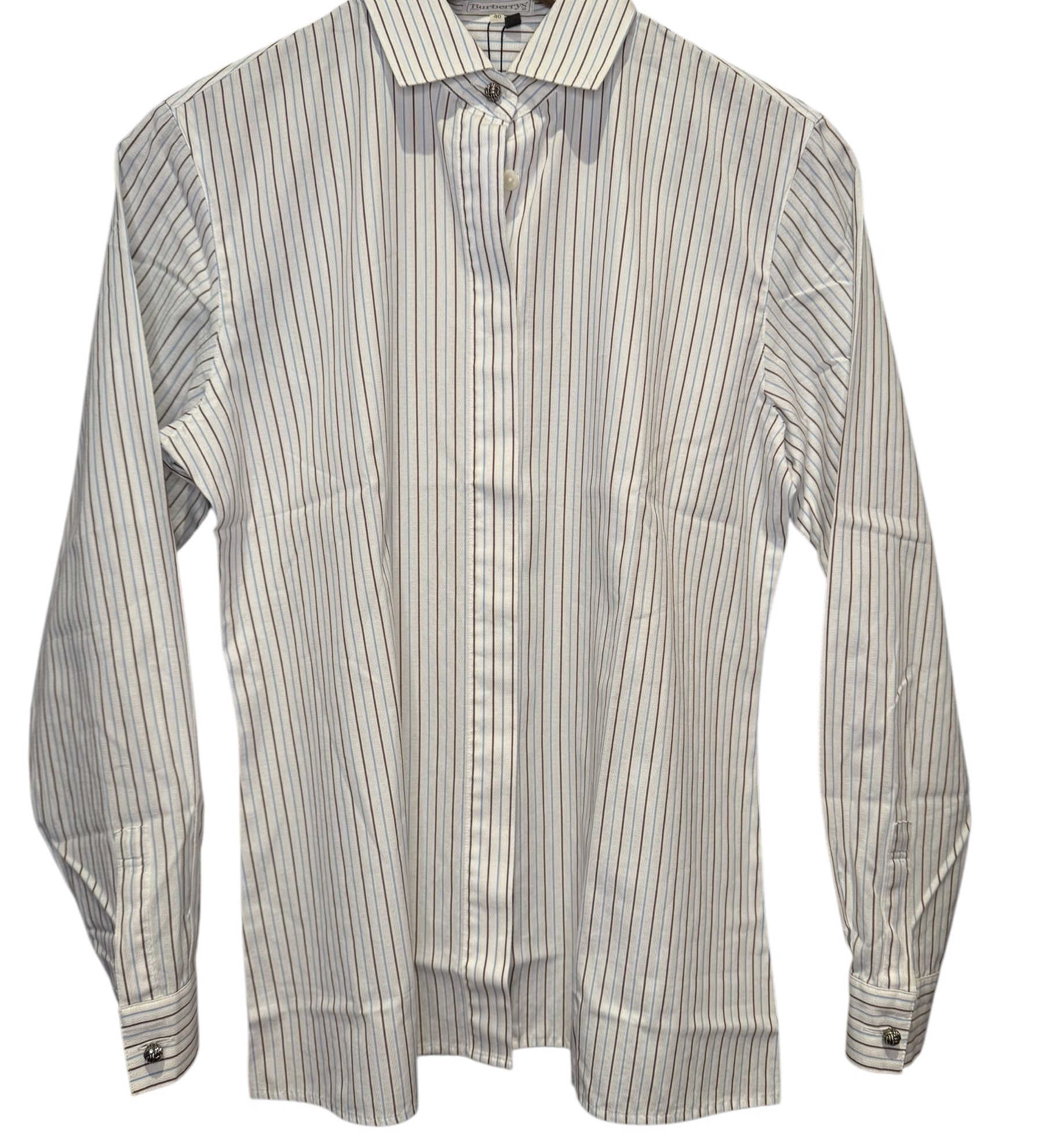 Burberry Button Up Stripped Top