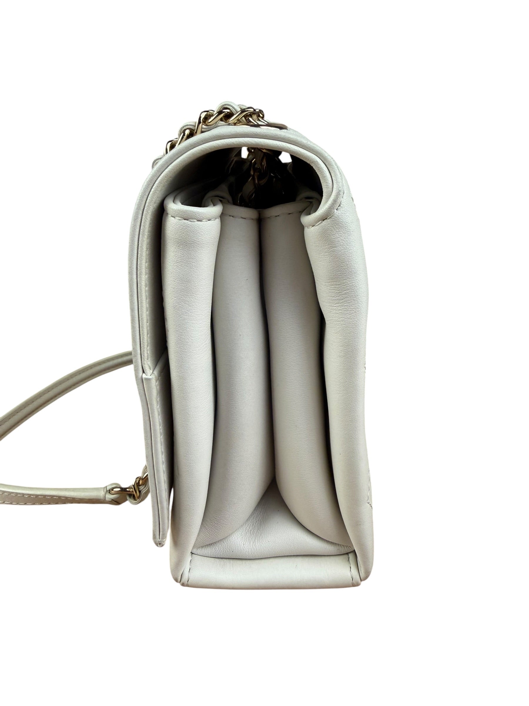 Chanel White Leather Mini Shoulder Bag 1992