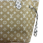 Louis Vuitton Olive Green/Beige Monogram Giant Neverfull MM