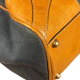 Gucci Vintage Denim Leather Trim Jackie Shoulder Bag