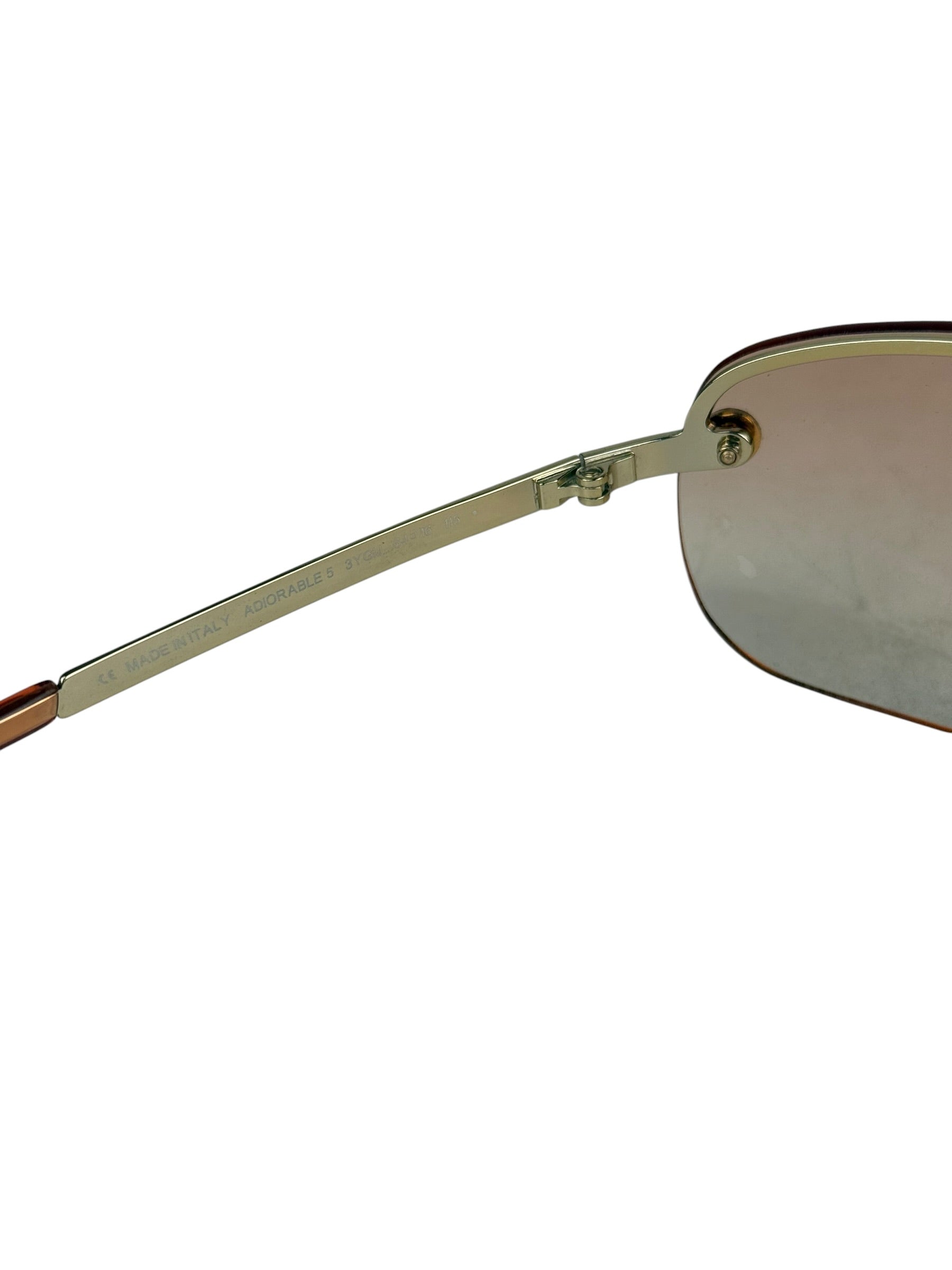 Christian Dior Vintage Pink Tinted Frame Sunglasses