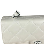 Chanel Classique White Quilted Leather Flap Bag 2001