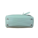 Balenciaga Blue Leather Mini Bel Air Carry All Two-Way Bag