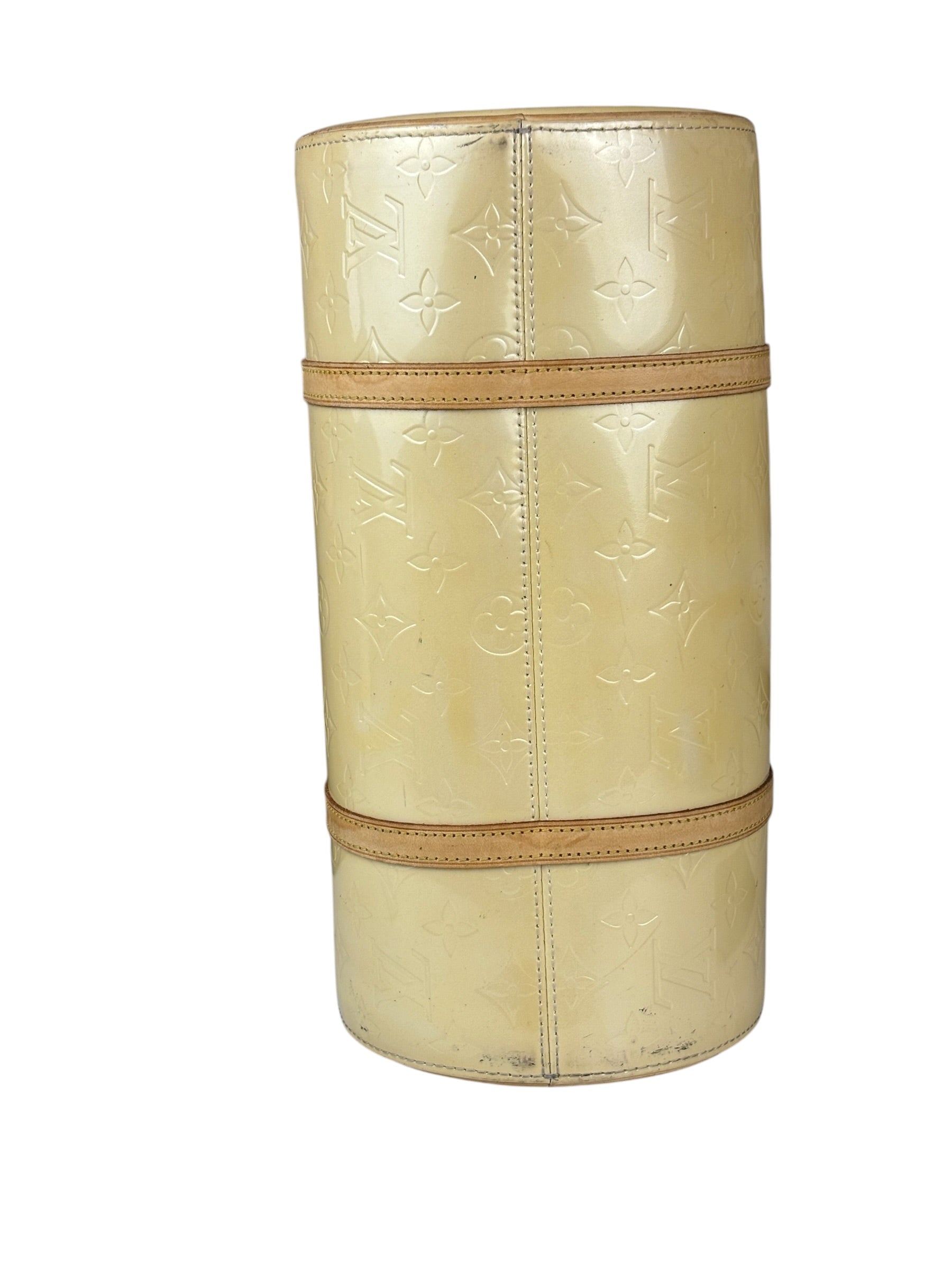 Louis Vuitton Yellow Monogram Vernis Bedford Handbag