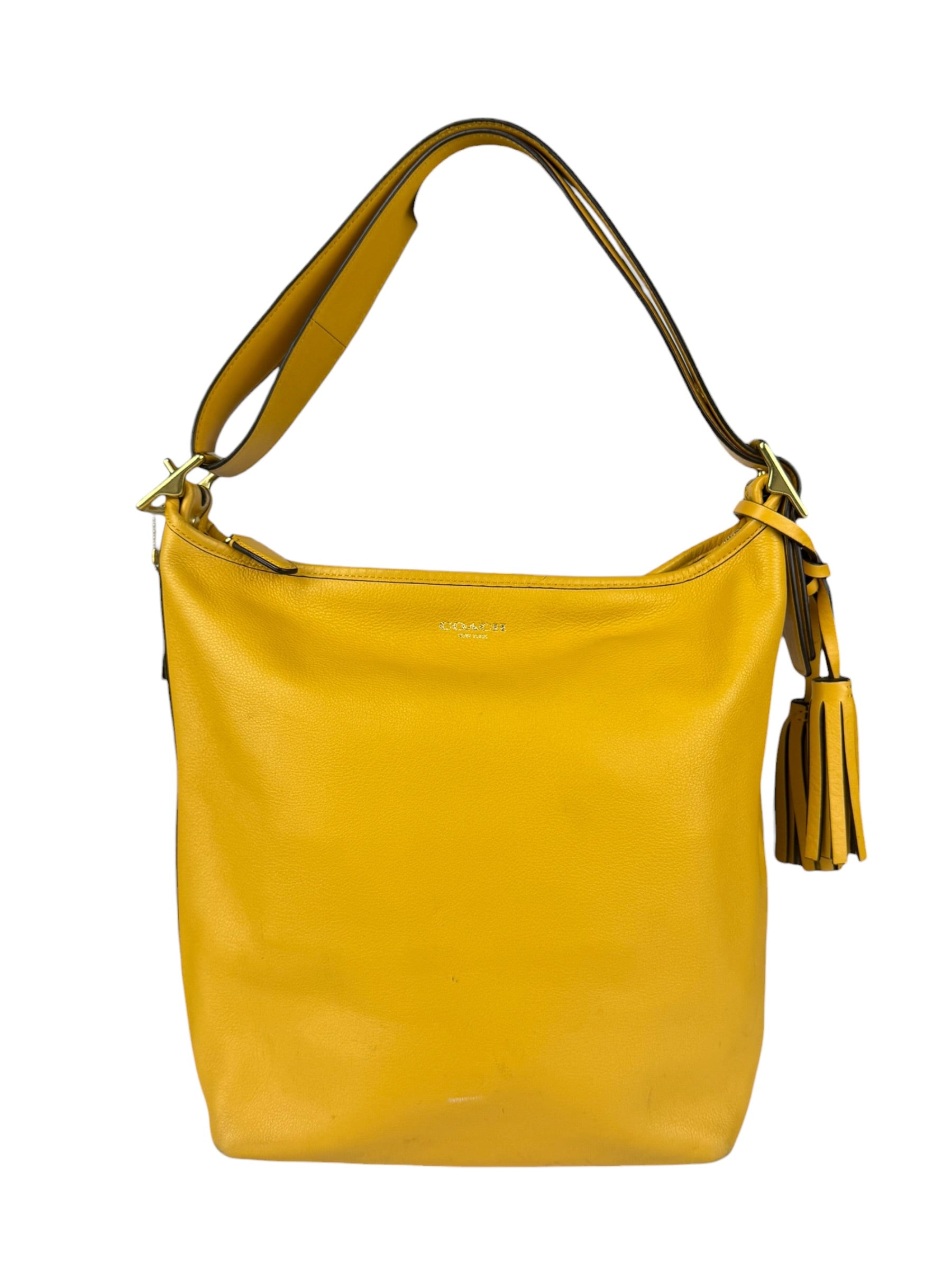 Coach Leather Legacy Sunflower Shoulder Bag