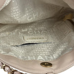 Chanel Cream Leather Cue Ball Foldover Shoulder Bag 2003