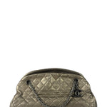 Chanel Metallic Gold Quilted Caviar Just Mademoiselle Bowling Bag 2010