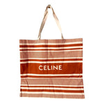 Celine Beauty Striped Canvas Tote