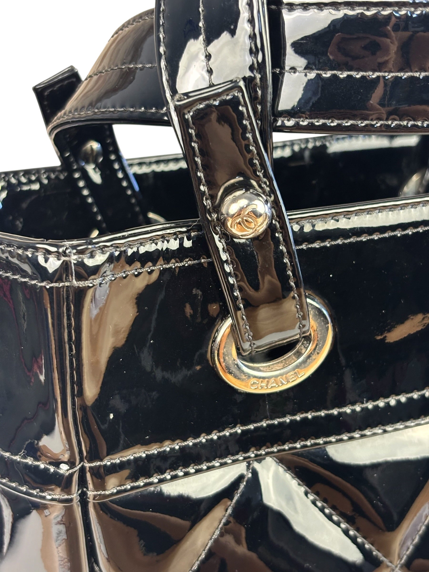 Chanel Black Leather Paris-Biarritz Tote