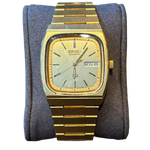Seiko Day-Date Champagne Stick Dial Gold Plated