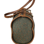 Yves Saint Laurent Vintage Brown Leather Woven Hand Bag