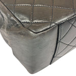 Chanel Black Quilted Lambskin CC Timeless Shopping Tote Late 90s