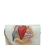 Christian Dior White Leather Amour Chain Wallet Replacement Chain