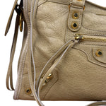 Balenciaga Beige Leather Le City Small Two-Way Bag
