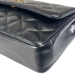 Chanel Black Quilted Leather Flap Bag 1989