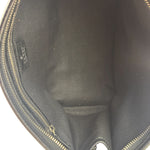 Gucci Black Leather Zip Clutch