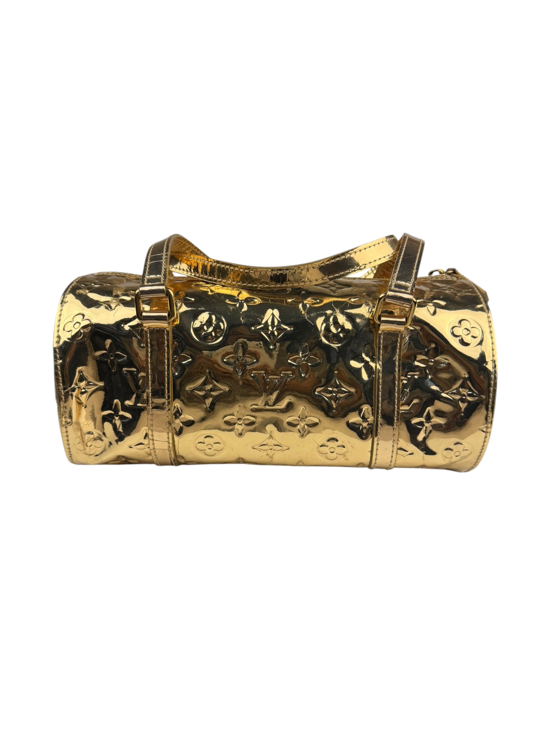 Louis Vuitton Metallic Gold Miroir Dore Papillon 25
