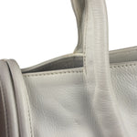 Burberry White Leather Bamboo Cinch Tote