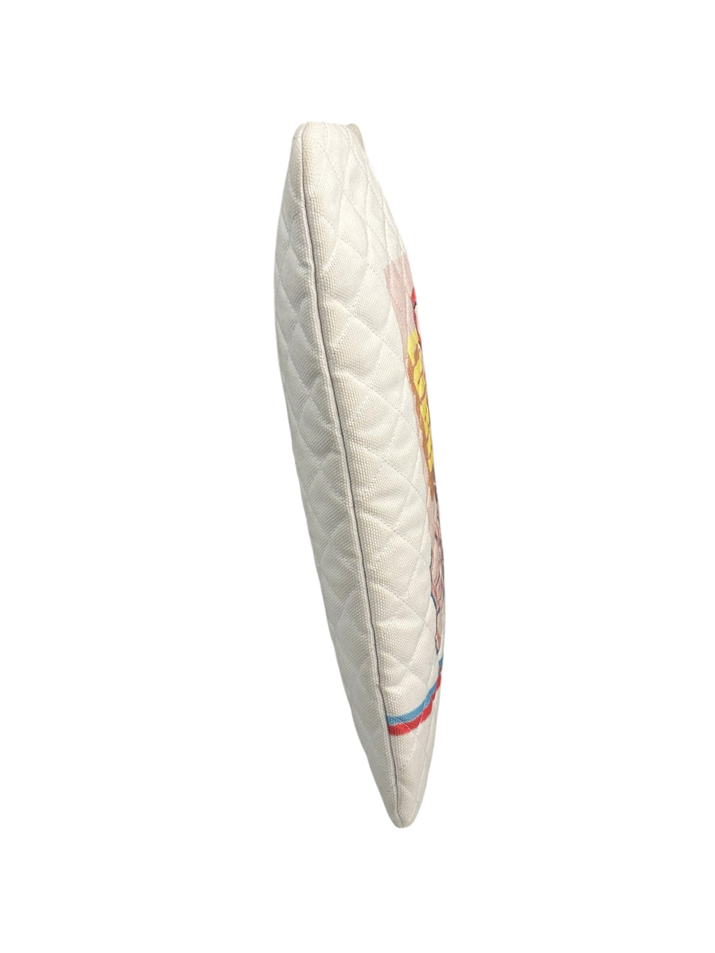Chanel White Cloth Caviar Quilted Viva Coco Cuba Libre O-Case 2016
