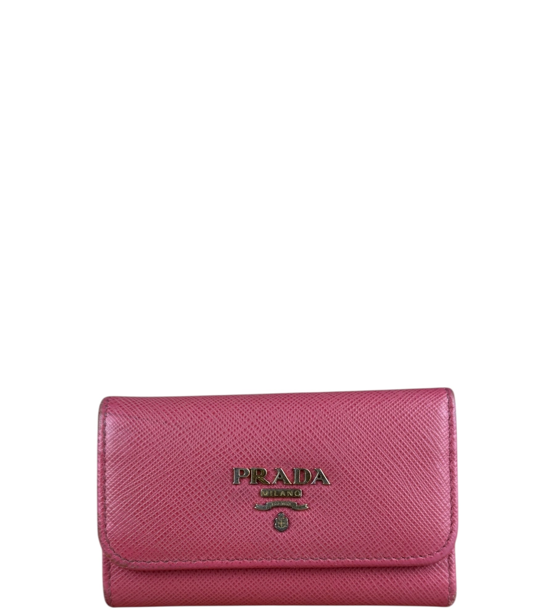 Prada Vintage Pink Compact Key Holder