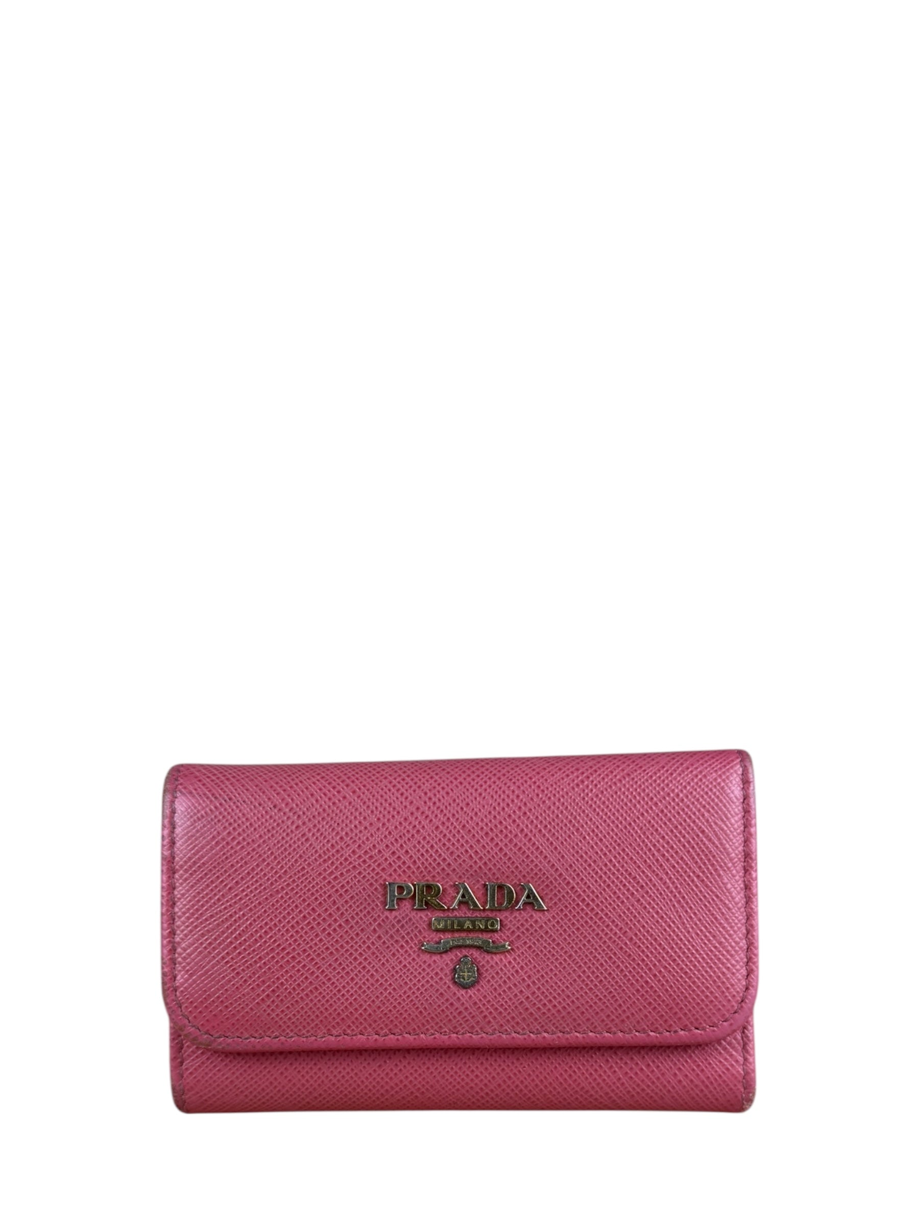 Prada Vintage Pink Compact Key Holder