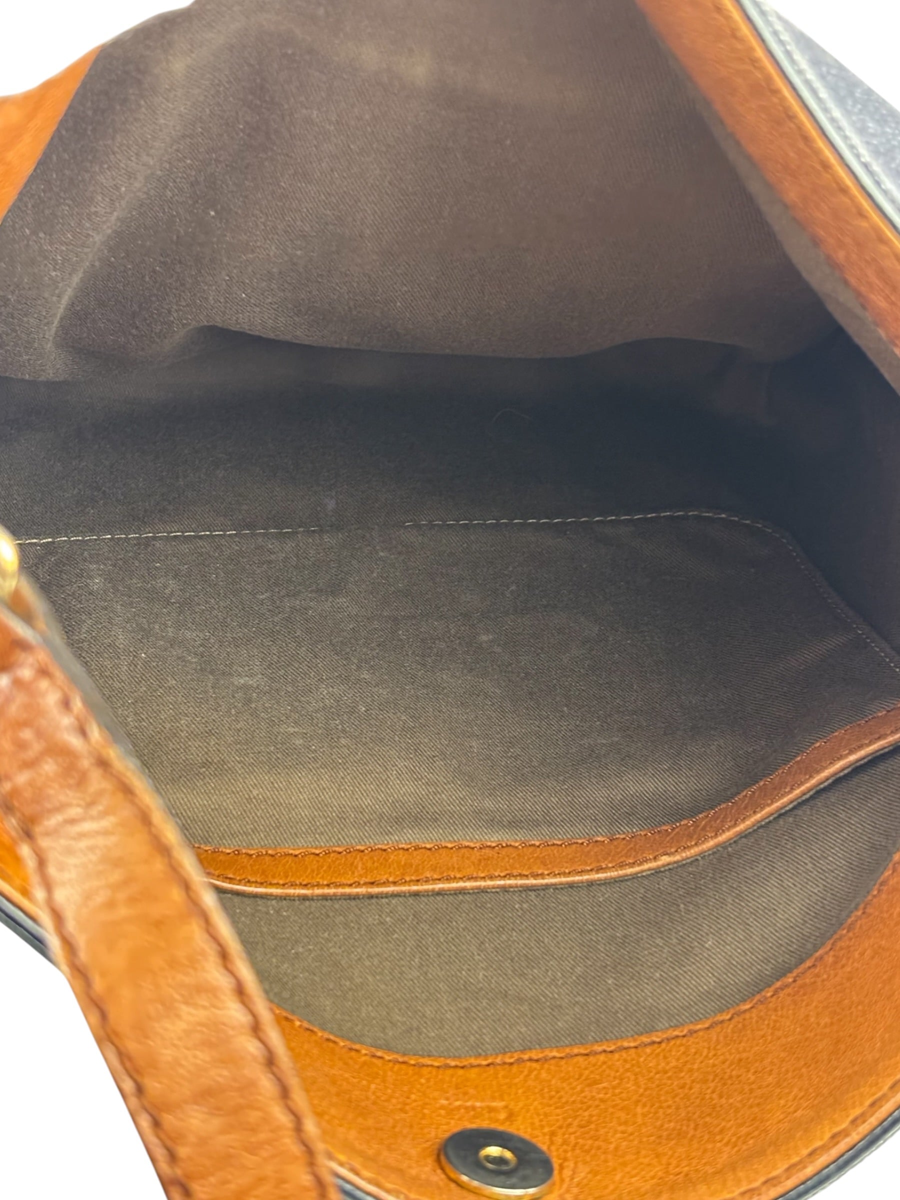 Chloe Dark Gray/Blue Harley Denim/Leather Crossbody Bag