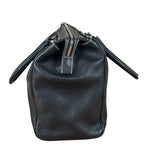 Salvatore Ferragamo Vintage Black Pebbled Leather Tote Bag