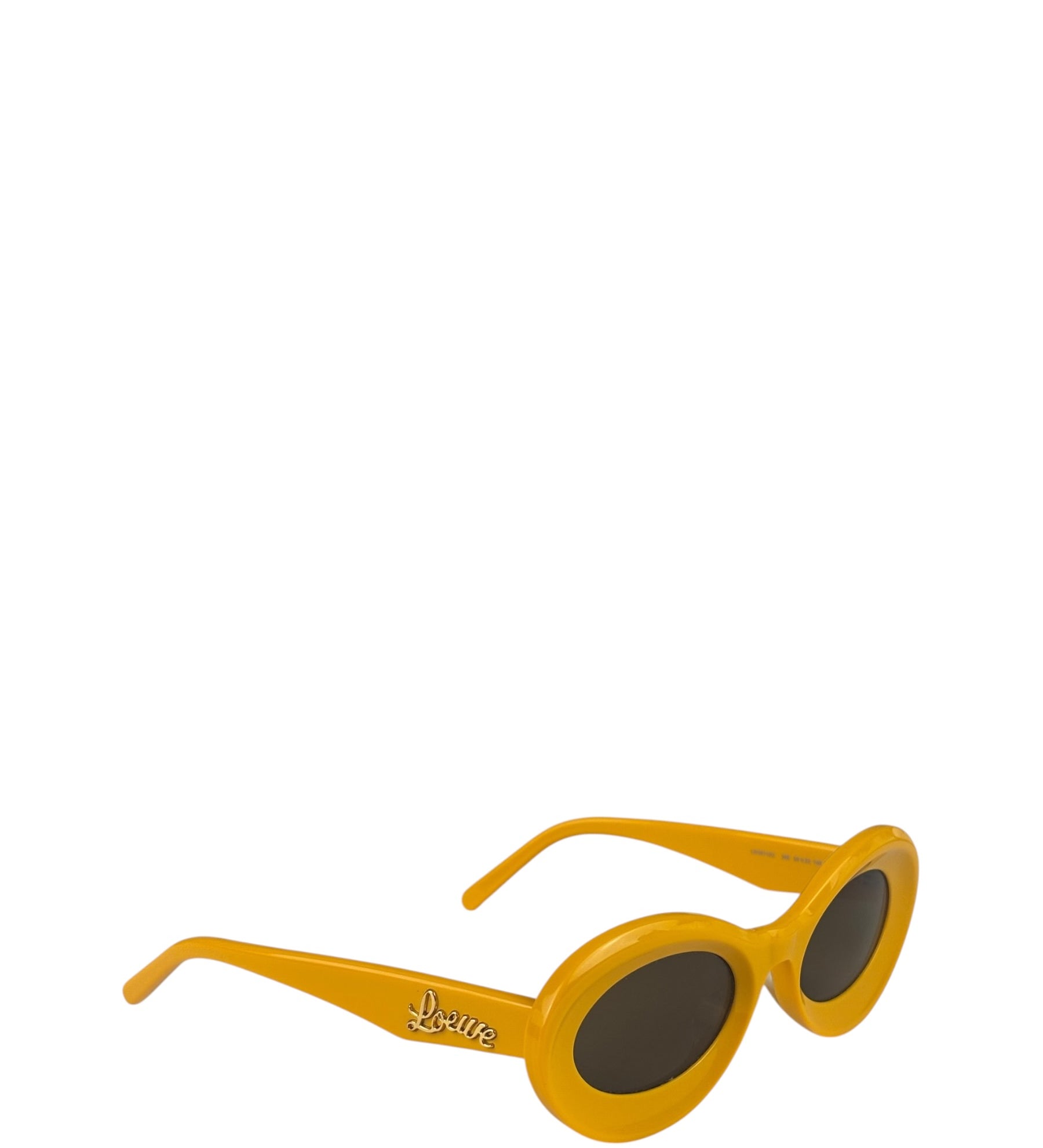 Loewe Glossy Yellow Paula's Ibiza Oval Sunglasses LW40110U