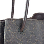 Gucci GG Denim leather Trim Gifford Tote Bag
