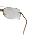 Christian Dior Vintage Gold Tone Frameless Tinted Glasses
