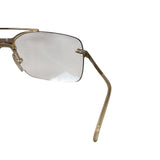 Christian Dior Vintage Gold Tone Frameless Tinted Glasses