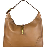 Hermes Vintage Tan Brown Leather Shoulder Bag
