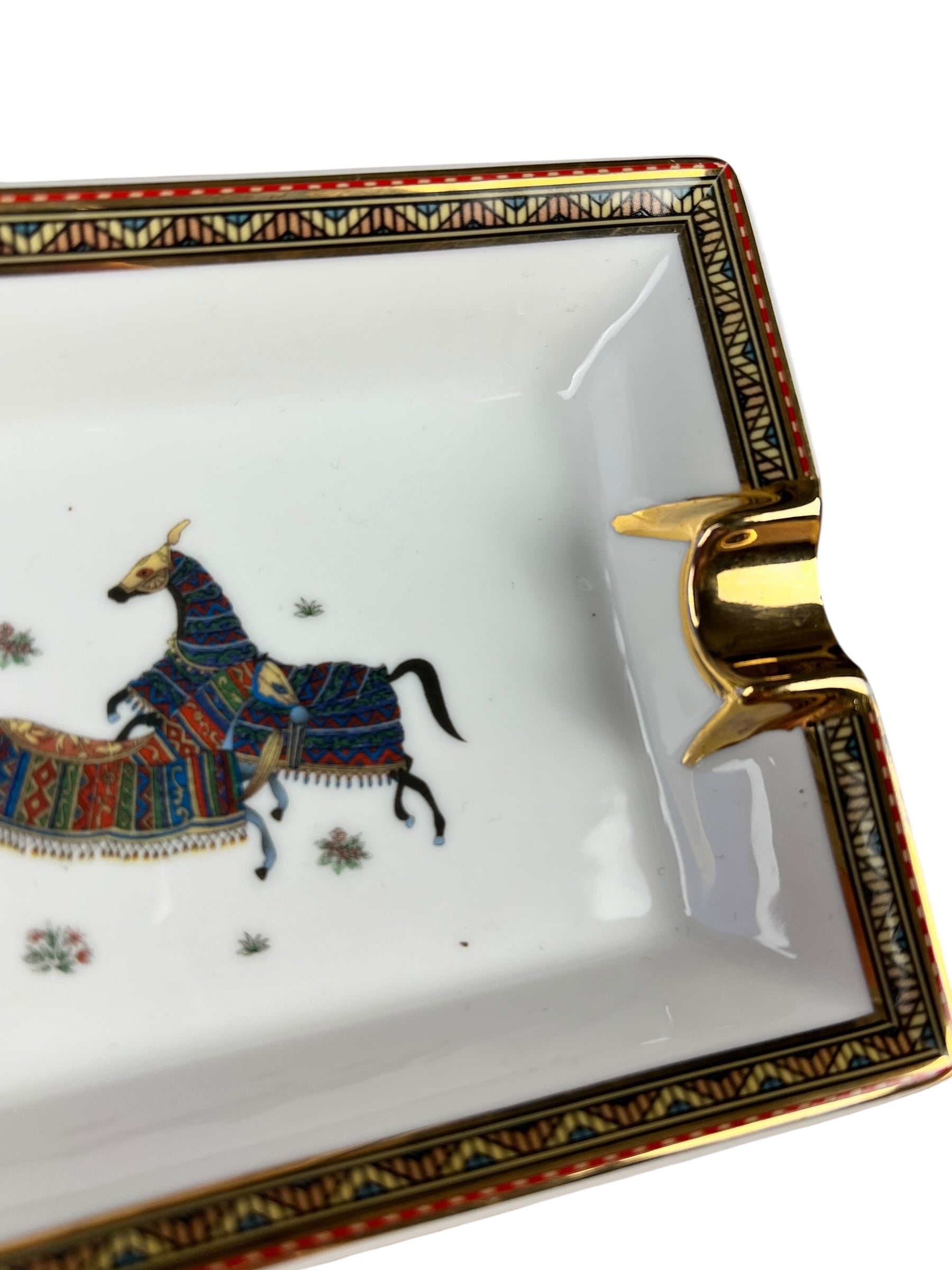 Hermes Cheval d'Orient Porcelain Ashtray