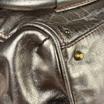 Chloe Metallic Gold Leather Paddington Handbag