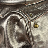Chloe Metallic Gold Leather Paddington Handbag