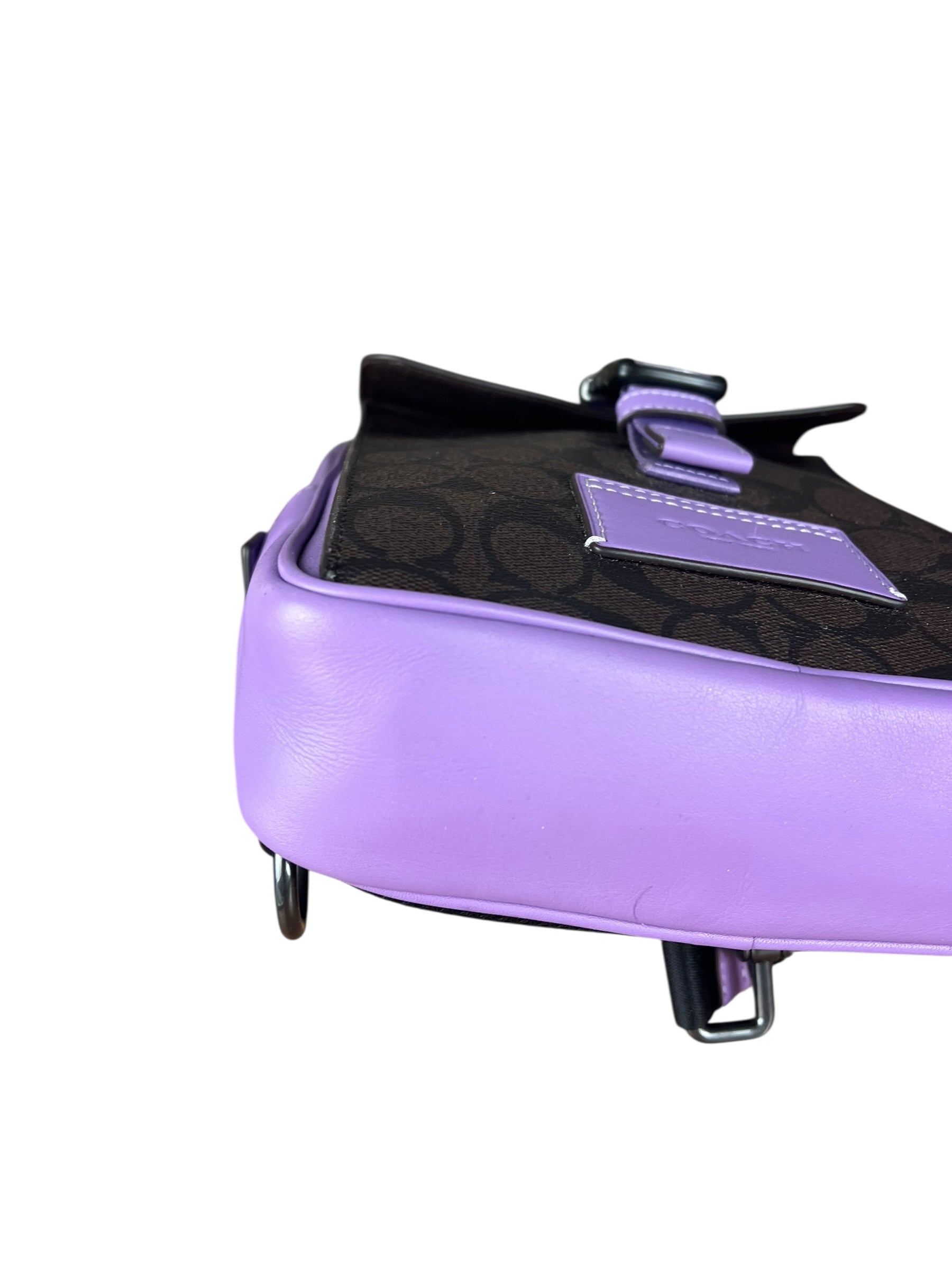 Coach Track Pack Crossbody Purple