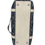 Gucci Western Logo Denim Abbey Zip Tote