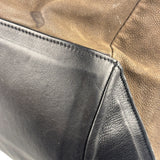Celine Brown/Black Leather Bowling Bag